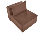 Modular U-Shape Sofa 8 Seater AXEBO Boucle Brown_1075938