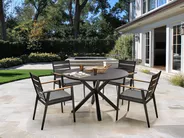 Gartenmöbel Set 4-Sitzer MALETTO/TAVIANO inkl. Kissen Metall Schwarz_993864