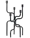Kerzenständer PORRTELA 50 cm Metall Schwarz