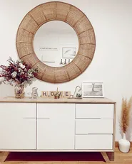 Sideboard mit 2 Türen FORESTER Braun / Weiß_809375
