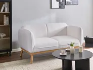 Sofa Set 5-Sitzer LJUNG Bouclé Weiß_1082430