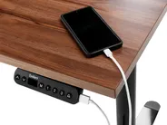 Electric Adjustable Standing Desk DESTINES 120 cm 72 cm Grey/ Black_908071