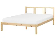 Bett mit Lattenrost Kiefernholz VANNES 140 x 200 cm Hellbraun_918194