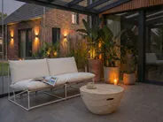 Garden Sofa 2 Seater PICO Metal Light Beige_1049209