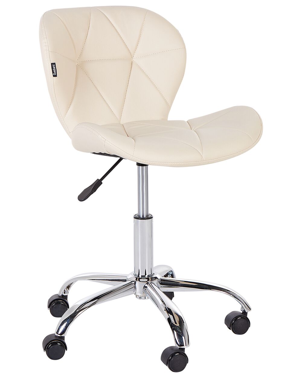 Chaise de bureau VALETTA Cuir PU Beige
