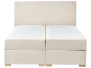 Divan Bed with Storage MAJOR Fabric Light Beige 140 x 200 cm (EU Double)_1028016