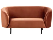 Sofa 2-Sitzer LOEN Samtstoff Orange_919722