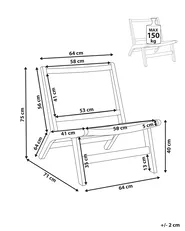 Sessel VILLAZ Holz Hellbraun_1048796