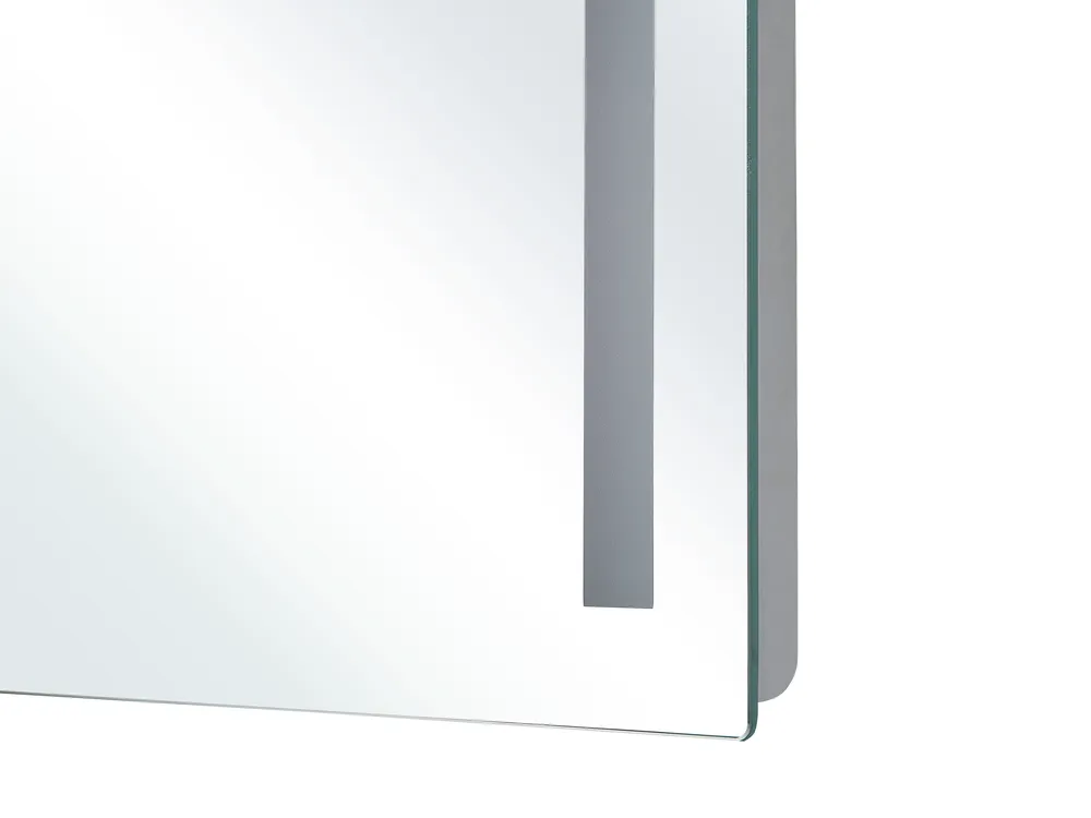 LED-Badezimmer-Spiegel LIRAC 70 cm 60 cm Silber_796119