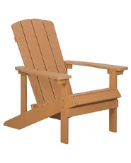Gartenstuhl ADIRONDACK mit Fußstütze Braun_809446