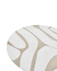 Teppich HARTZ Beige / Weiß ø 160 cm_1101446