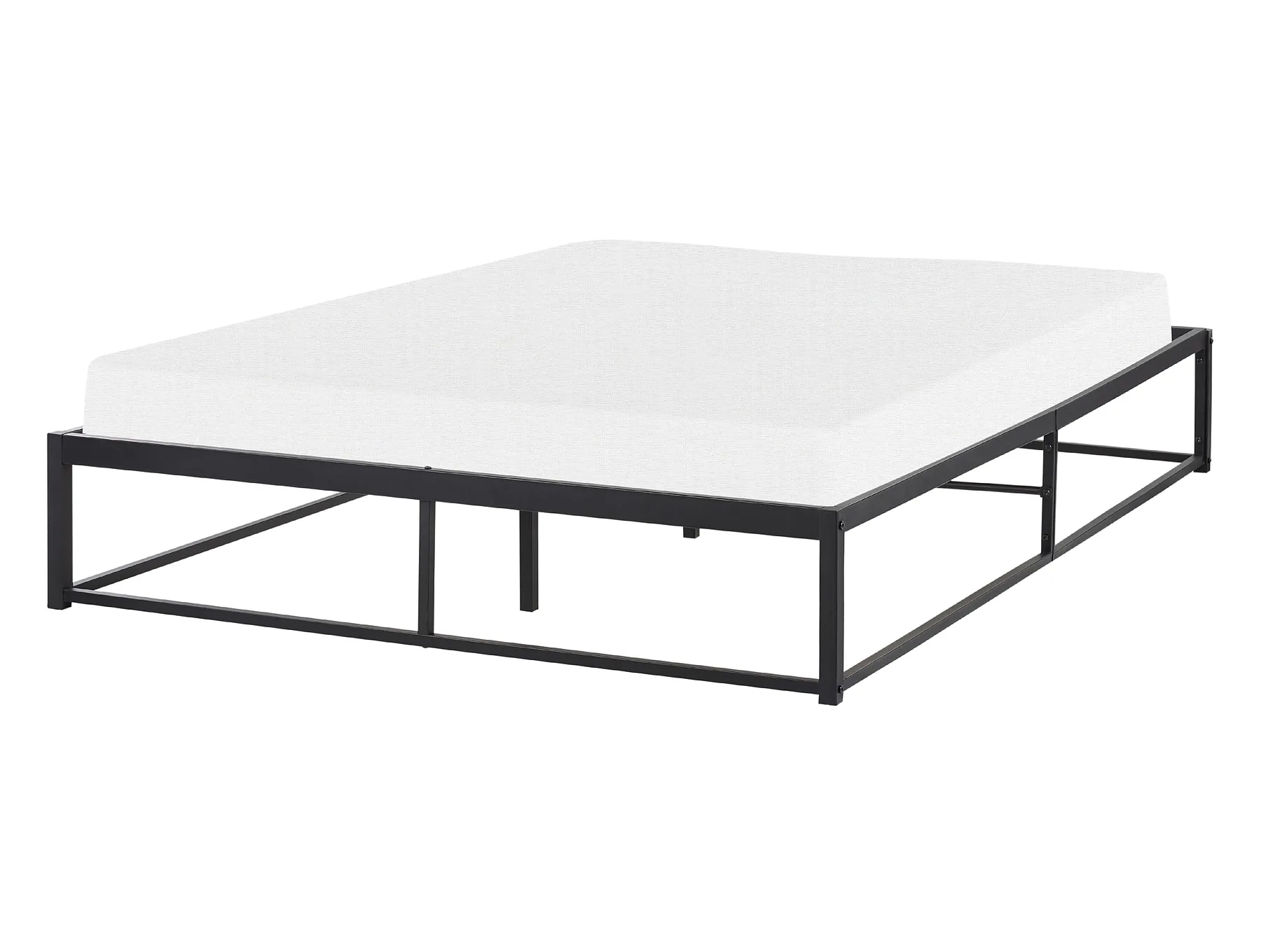 Bed Metal VIRY 140 x 200 cm (EU Double) Black_894127