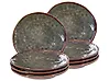 Dessertteller 8er Set THYME Steinzeug Dunkelgrün 22 cm