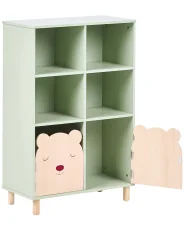 Bücherregal mit 3 Ebenen NOBBY 90 cm Hellgrün_1027835