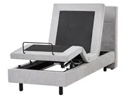 Adjustable Bed Fabric VICEROY 80 x 200 cm (EU Small Single) Light Grey_1044368