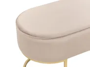 Polsterbank MILRY Samtstoff Beige_876742