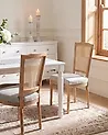 Set mit 2 Stühlen BONANZA Holz Hellbraun / Beige