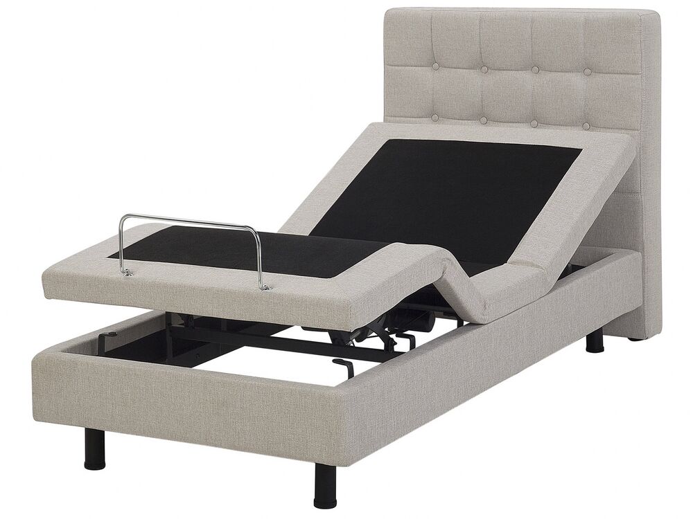 Adjustable Bed Fabric DUKE 80 x 200 cm (EU Small Single) Beige