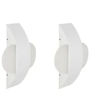 LED Außenwandleuchte 2er Set LOSSIE Weiß_1108076