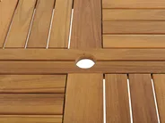Gartenmöbel Set 6-Sitzer TOLVE mit Schirm (12 Optionen) Akazienholz Braun_863816