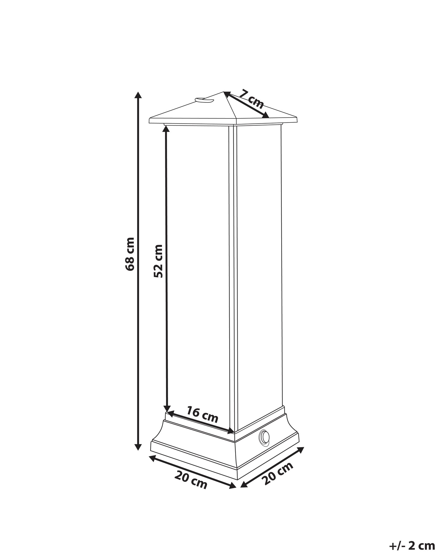 Infrarot-Standheizstrahler TUNUPA 1.500 W Schwarz_968198