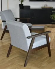 Armchair ASNES Fabric Light Grey_978795