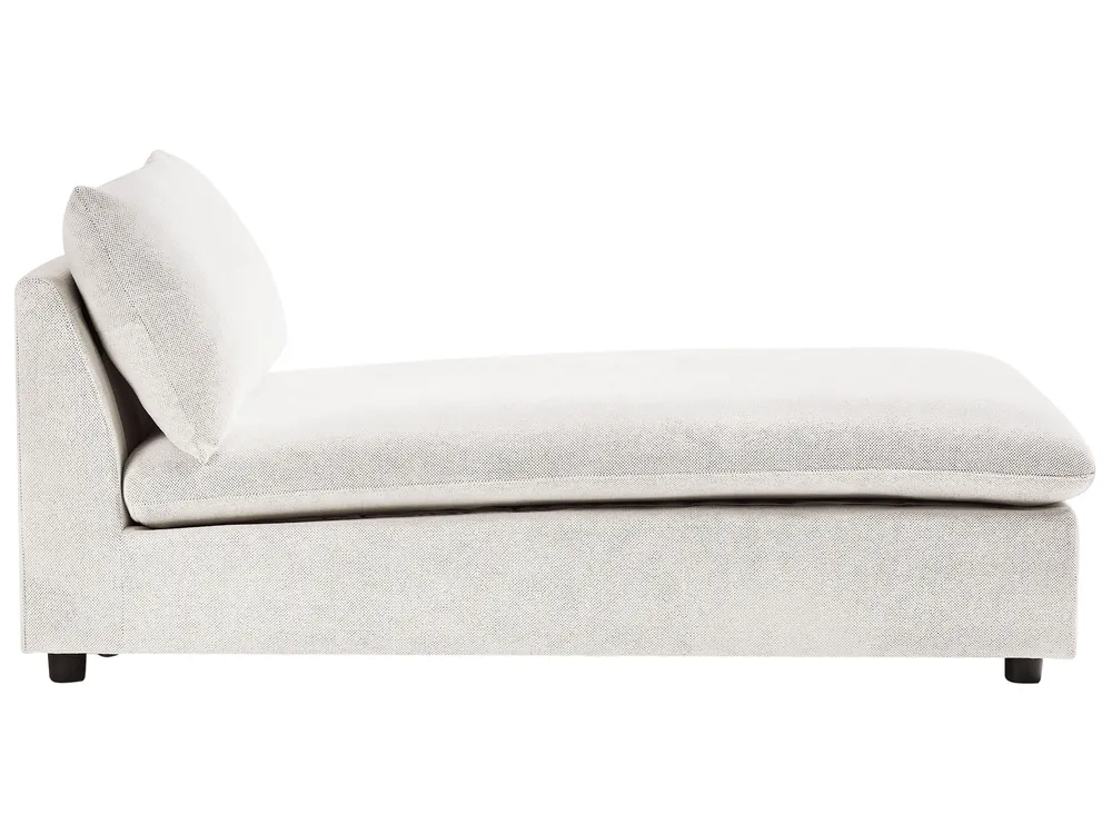 Chaiselongue VIZILLE Stoff Cremeweiß_955838