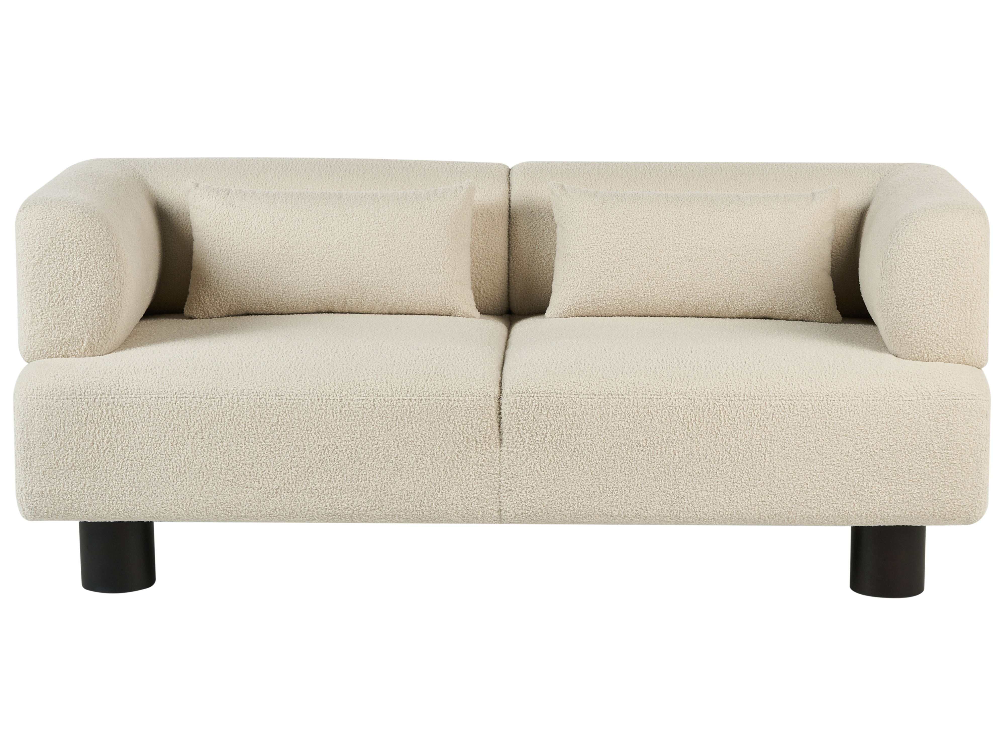 Sofa 2-Sitzer MOVIK Bouclé Cremeweiß_1046870