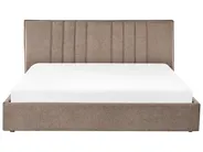 Bett mit Stauraum TARASCON Stoff Taupe 180 x 200 cm_1020383