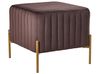 Hocker UTAH Fluweel Donkerbruin