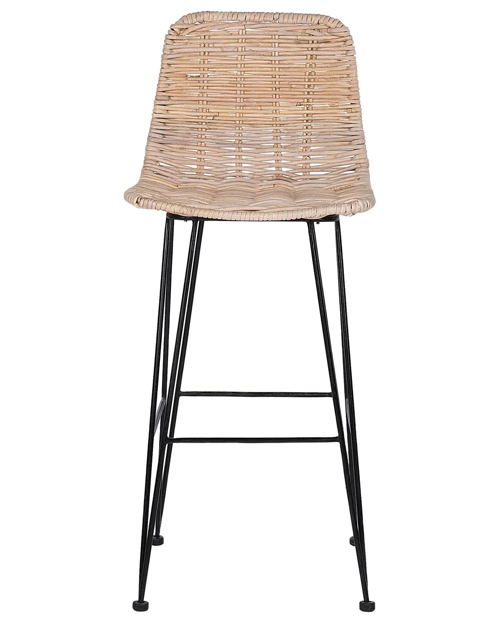 Set mit 2 Barstühlen CASSITA Rattan Naturfarben_760421