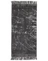 Teppich HANLI Dunkelgrau 80 x 150 cm Viskose