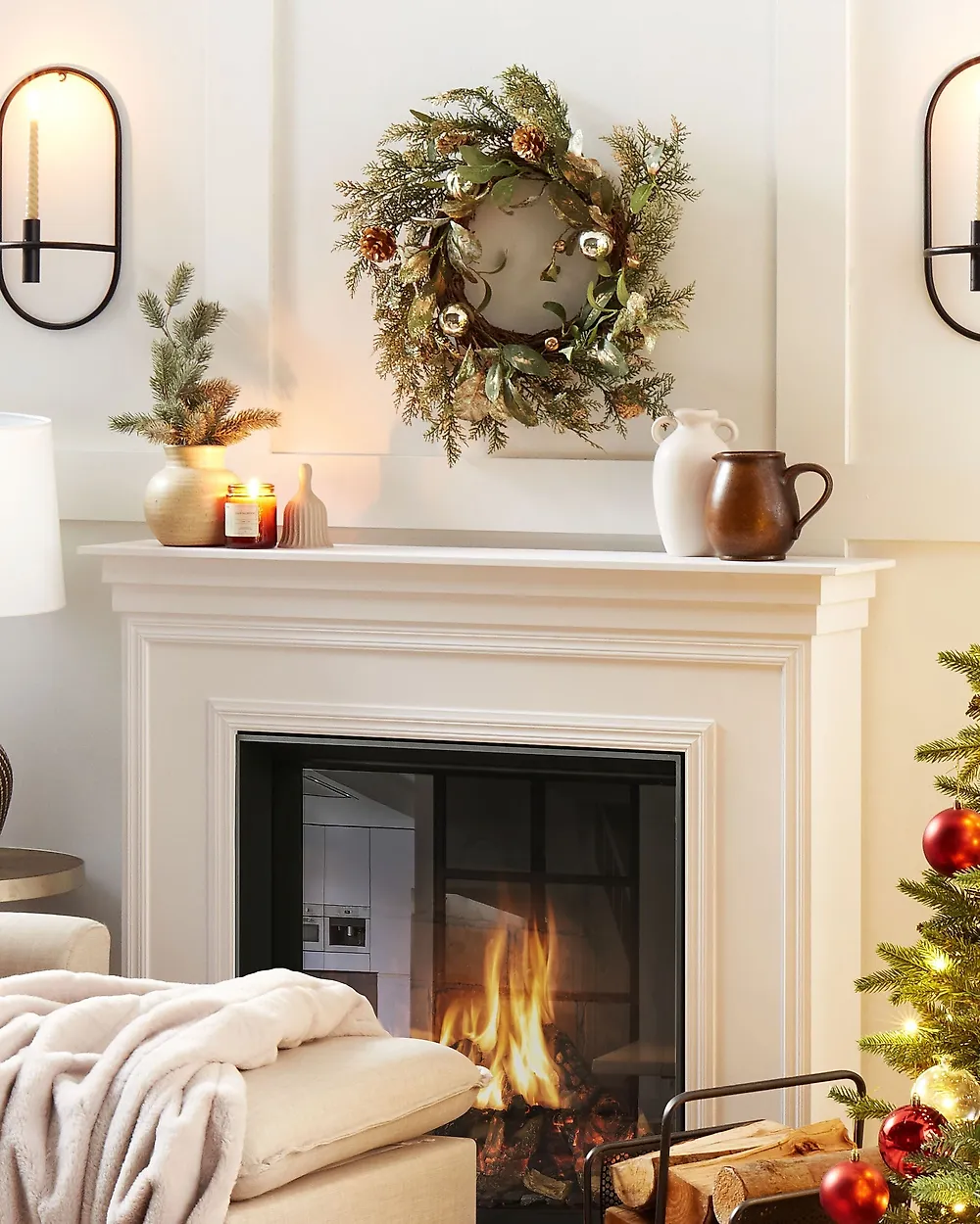 Weihnachtskranz HOVILA 45 cm Gold_1179006