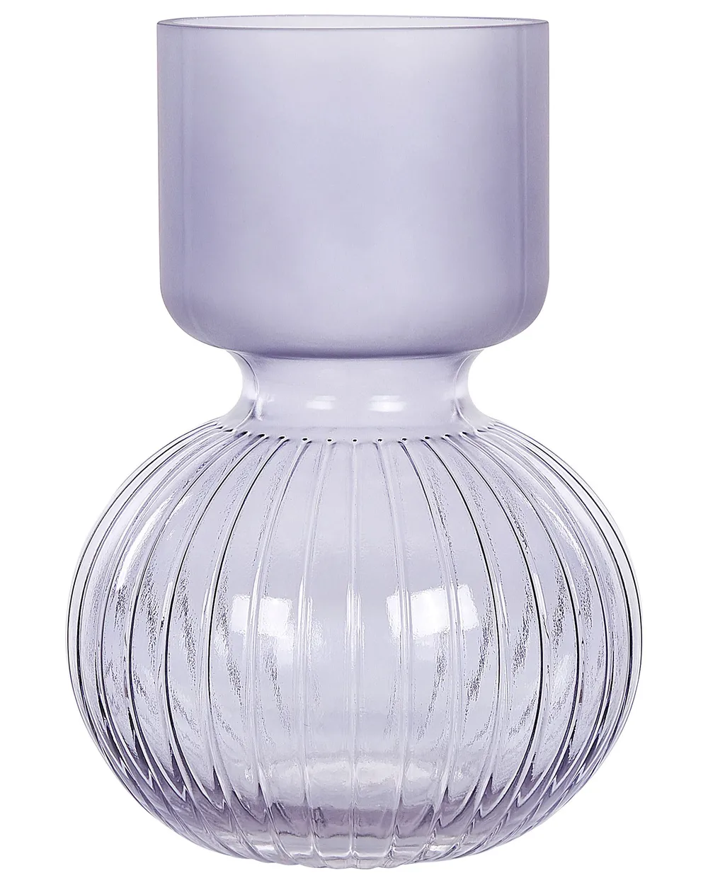 Blumenvase THETIDIO 26 cm Glas Violett