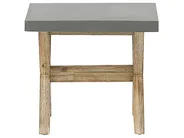 Gartenmöbel Set mit Bänken und Hockern 8-Sitzer OLBIA Beton Grau_771446