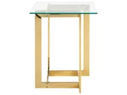 Beistelltisch CRYSTAL Sicherheitsglas Gold_734949