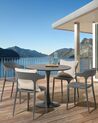 Gartenstuhl 4er Set GUBBIO Grau