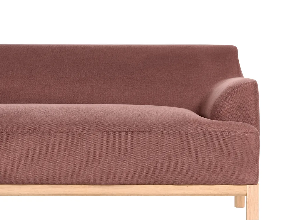 Corner Sofa 3 Seater SOSJO Fabric Burgundy Right Hand_941195