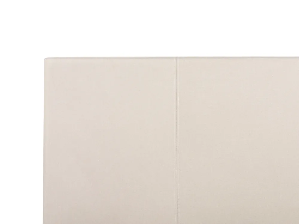 Bett mit Lattenrost Stoff ALBI 140 x 200 cm Beige_964582
