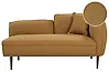 Rechtsseitige Chaiselongue CHEVANNES Bouclé Senfgelb