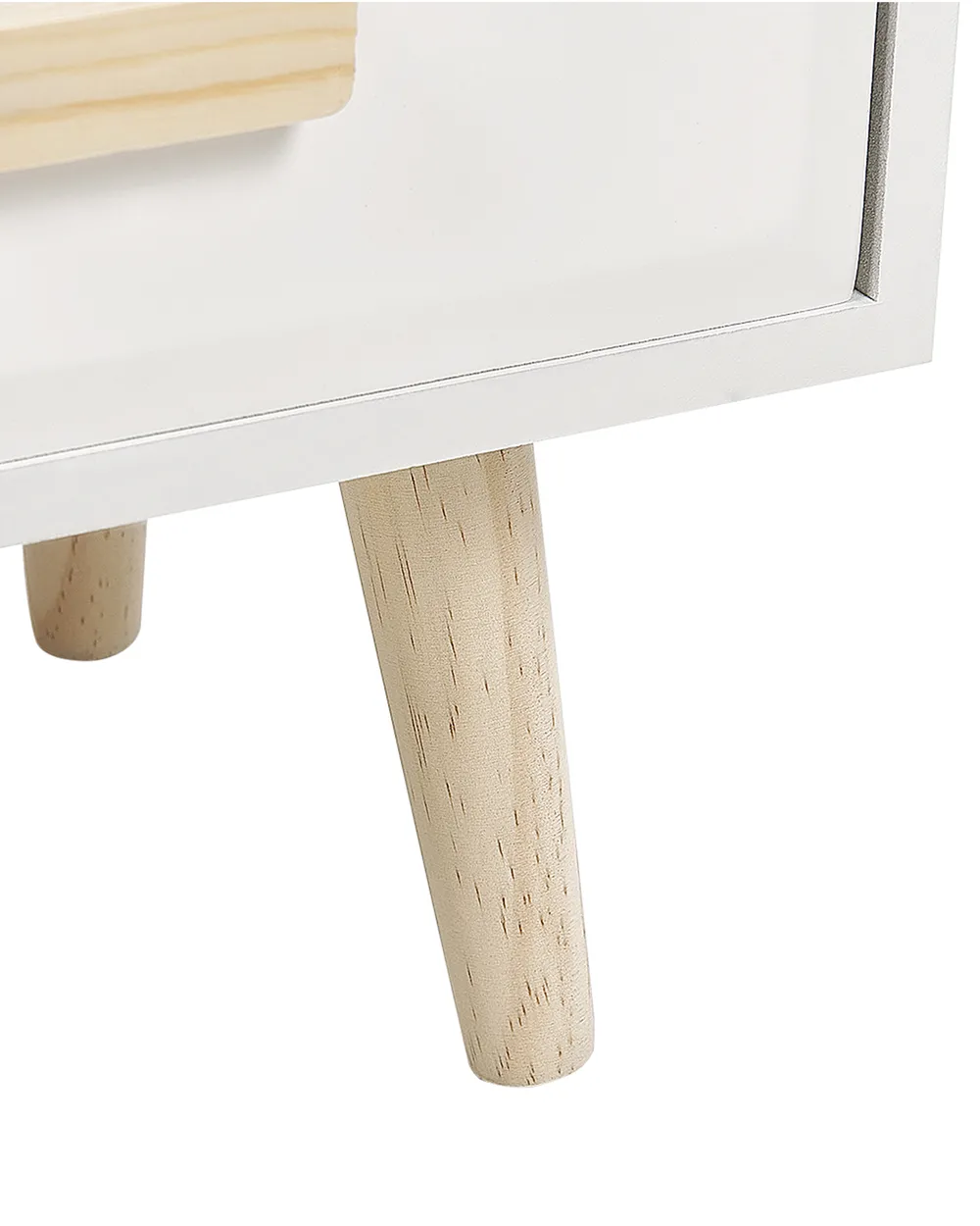 1 Drawer Bedside Table NESIKA White_934793