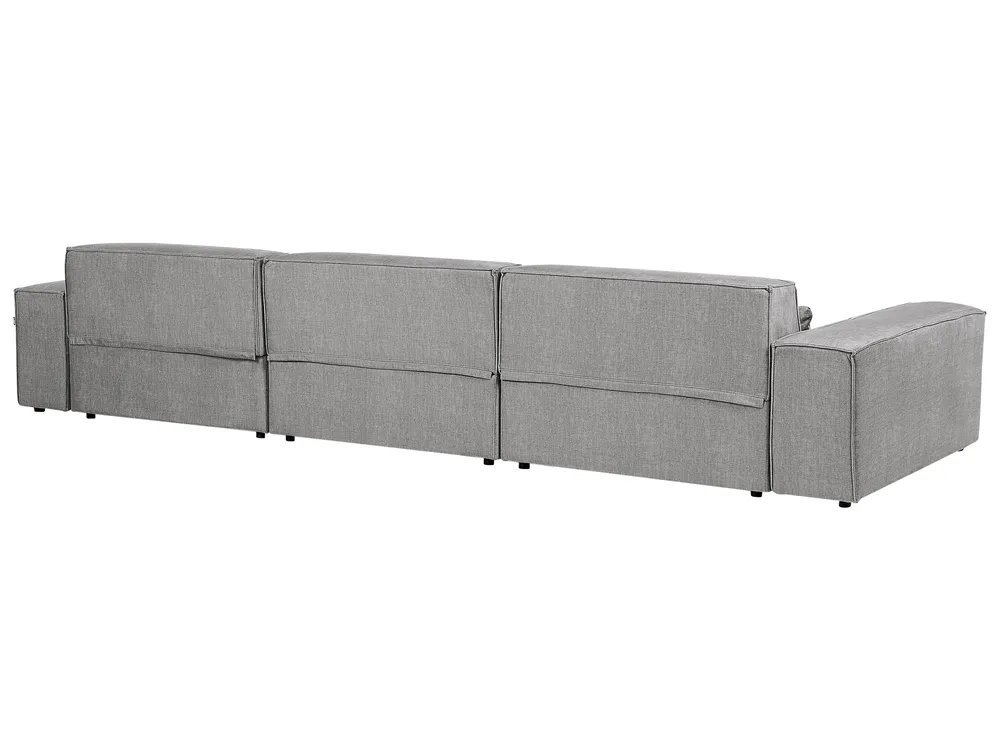 Modular Sofa 3 Seater HELLNAR Fabric Grey_911739