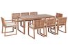 Gartenmöbel Set 8-Sitzer SASSARI PREMIUM inkl. Kissen zertifiziertes Akazienholz Taupe