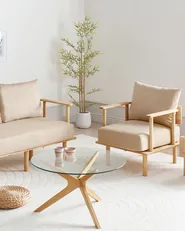 Sessel ASKER Stoff Sandbeige_933370