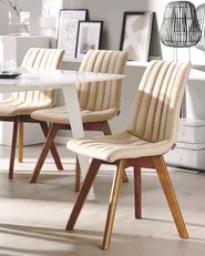 Set of 2 Dining Chairs CALGARY Sand Beige_1032862