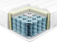 Memoryschaum-Taschenfederkernmatratze MEMORY HYBRID 7 PLUS H3/4 Fest 180 x 200 cm_954426
