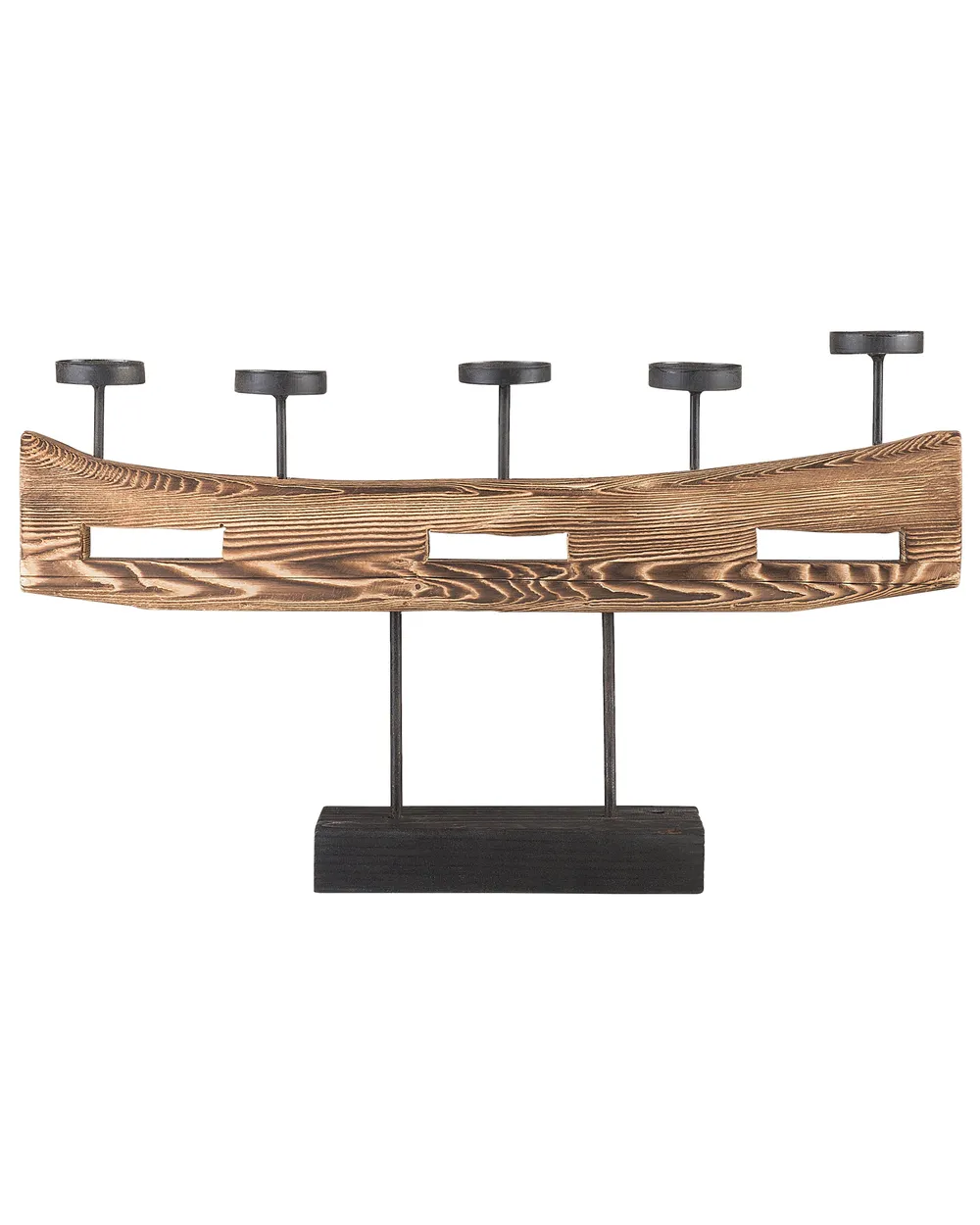 Kerzenständer GUATEMALA 36 cm Kiefernholz Braun