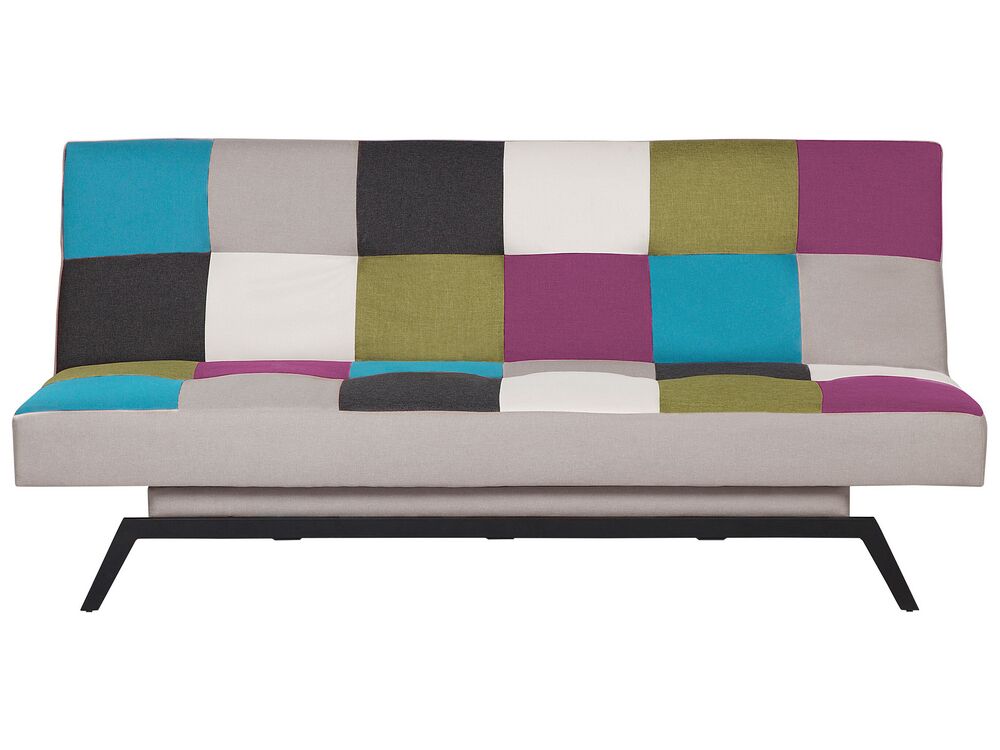 Sofa Bed 3 Seater LEEDS Fabric Multicolour