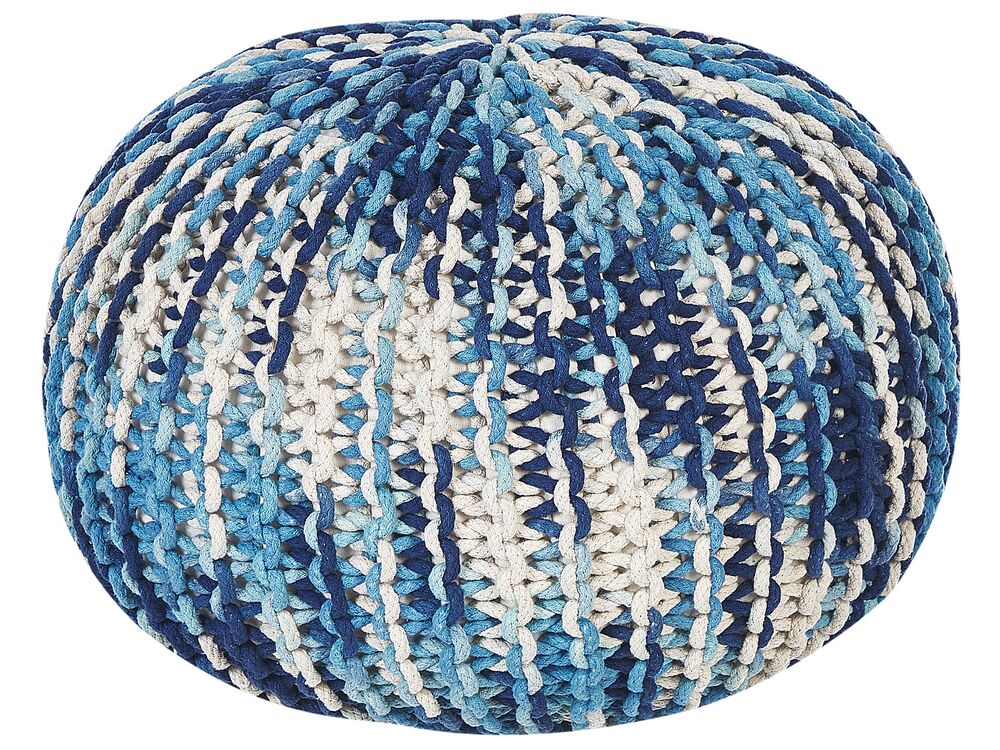 Pouffe CONRAD Cotton Blue
