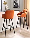 Set mit 2 Barstühlen DARIEN Orange